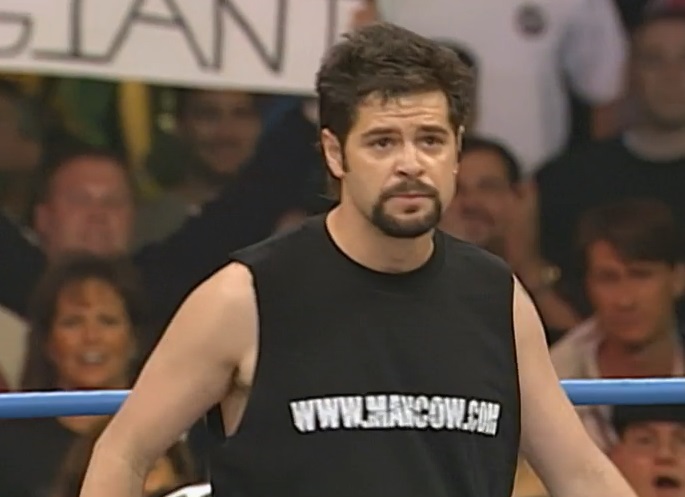 wcw-spring-stampede-2000-mancow Mancow preparing to fight Jimmy Hart at Spring Stampede 2000. Seriously.