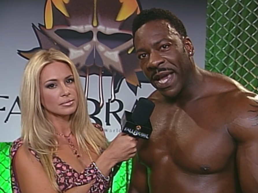 Pamela Paulshock interviews Booker T at Fall Brawl 2000