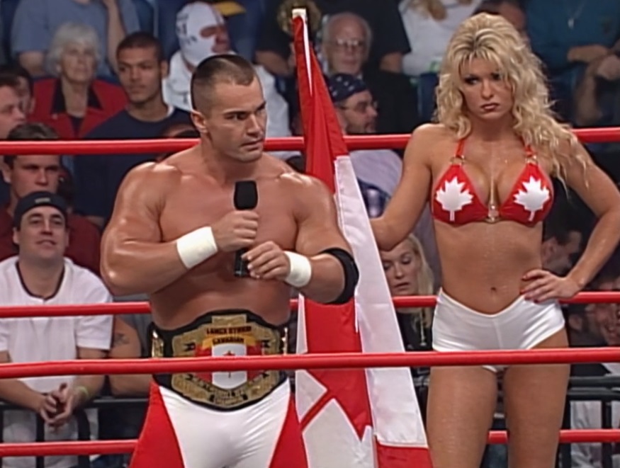 US Champion Lance Storm and Major Gunns at WCW Fall Brawl 2000