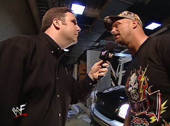 Kevin Kelly interviews Stone Cold Steve Austin at WWF Unforgiven 2000