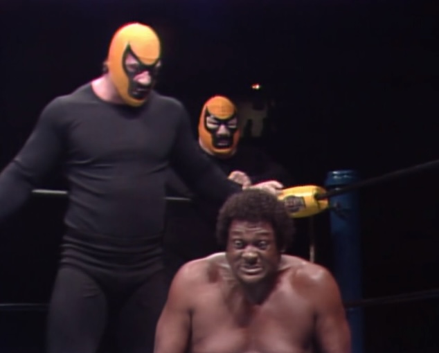 The Assassins (w/Paul Jones) vs.  NWA Mid-Atlantic Champion Rufus R. Jones & Bugsy McGraw at Starrcade 83