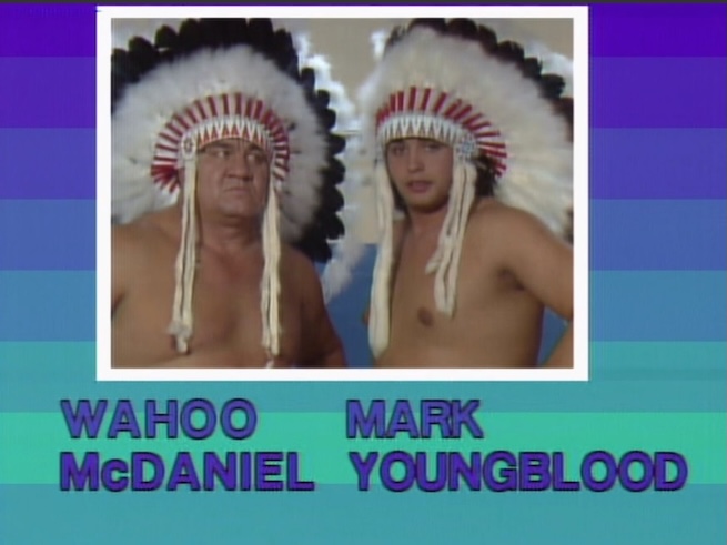Graphic for Wahoo McDaniel and Mark Youngblood at NWA Starrcade 1983