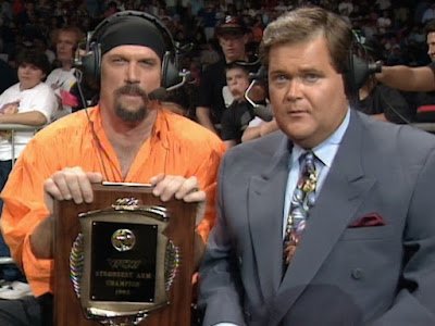 WCW Clash of the Champions XXI Review - Jesse Ventura and Jim Ross present the Strongest Arm award