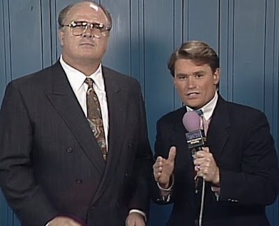 Tony Schiavone interviews Bill Watts at WCW Clash of the Champions XXI