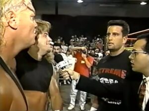 ECW - Barbed Wire, Hoodies and Chokeslams 1995 Review  - The Vampire Warrior (Gangrel) confronts Tommy Dreamer