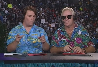 WCW Bash at the Beach 1999 - Tony Schiavone & Bobby 'The Brain' Heenan