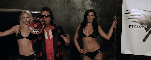 Monster Brawl (2011) Review - Jimmy Hart with his ring girls