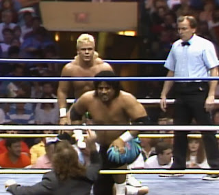 NWA Wrestlewar 1989 - Dynamic Dudes vs. Samoan Swat Team (w/ Paul E. Dangerously)