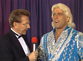 NWA Wrestlewar 1989 - Lance Russell interviews Nature Boy Ric Flair against his title match with Ricky 'The Dragon' Steamboat 