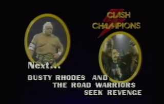 NWA CLASH OF THE CHAMPIONS 1 - 1988: Dusty Rhodes & The Road Warriors lost a barbed wire match to Ivan Koloff and The Powers of Pain