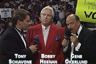 WCW Bash at the Beach 1994 - Tony Schiavone, Bobby Heenan, Gene Okerlund