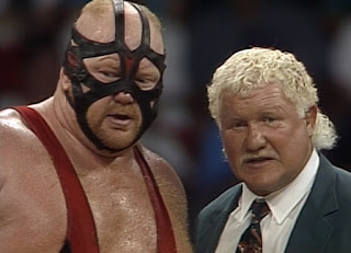 WCW Bash at the Beach 1994 - Big Van Vader (w/ Harley Race) faced The Guardian Angel (Big Boss Man)