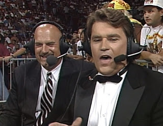 WCW Bash at the Beach 1994 - Jesse Ventura joined Schiavone to call a few matches