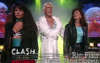 Ric Flair w/ Woman and Miss Elizabeth - WCW Clash of the Champions XXXIII