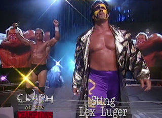 WCW Clash of the Champions 33 1996 REVIEW - Sting & Lex Luger challenged Harlem Heat and The Steiners for the tag titles