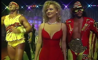 WCW Clash of the Champions XXXI - Elizabeth returned to manage Hogan & Savage against Giant & Flair