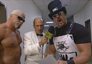 WCW Fall Brawl 1998 - Mean Gene interviews Scott Steiner & Buff Bagwelll