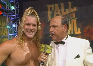 WCW Fall Brawl 1998 - Mean Gene Okerlund interviews Chris Jericho