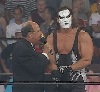 WCW Fall Brawl 1999 - Mean Gene Okerlund interviews Sting