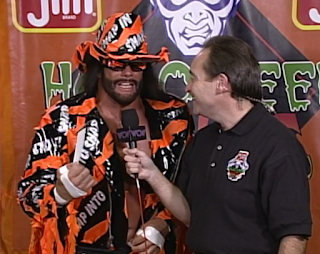 WCW HALLOWEEN HAVOC 96 REVIEW: Macho Man Randy Savage announced the Slim Jim Monster Truck Winner