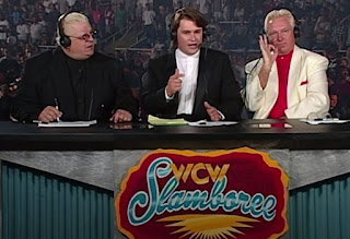 WCW Slamboree 1997 - Dusty Rhodes, Tony Schiavone, and Bobby 'The Brain' Heenan