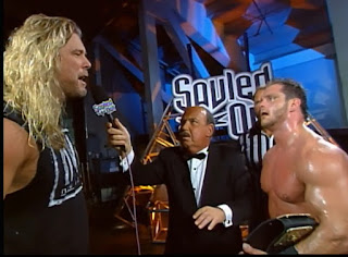 WCW Souled Out 2000 - Kevin Nash confronted Chris Benoit after Benoit's world title victory