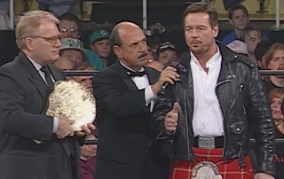 WCW Souled Out 1998 - JJ Dillon and Rowdy Roddy Piper announced Hogan vs. Sting II for Superbrawl