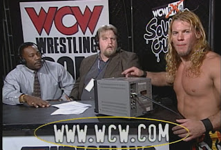 WCW Souled Out 1999 - Chris Jericho confronts Booker T