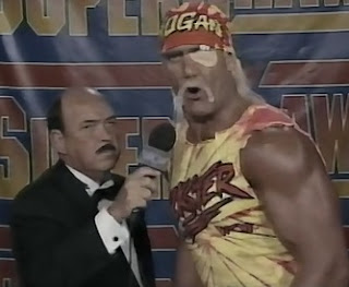 WCW SUPERBRAWL VI 1996 - Hulk Hogan talked about being stabbed in the eye by Ric Flair (with Elizabeth's shoe)