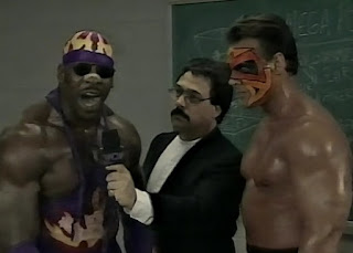 WCW UNCENSORED 1996 - Booker T and Sting teamed up to face The Road Warriors