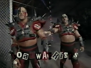 WCW UNCENSORED 1996 - The Road Warriors faced Booker T and Sting in a Chicago Street Fight