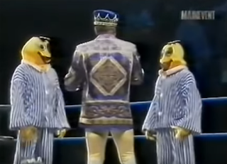 WWA - The Inception 2001 - Jerry Lawler confronts the Fruits in Suits