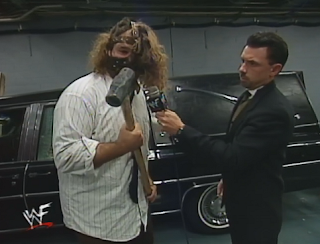 WWE / WWF Summerslam 1998 - Michael Cole interviews Mankind 