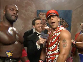 WWF / WWE SURVIVOR SERIES 95 - Shawn Michaels, Sid, Ahmed Johnson and British Bulldog were on the same team