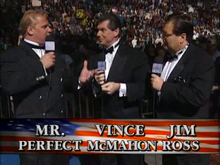 WWF SURVIVOR SERIES 95 - Mr. Perfect, Jim Ross and Vince McMahon commentate