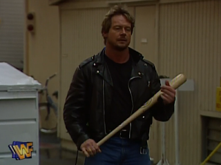 WWE / WWF - WRESTLEMANIA 12 - Rowdy Roddy Piper waits for Goldust in their Hollywood Backlot Brawl