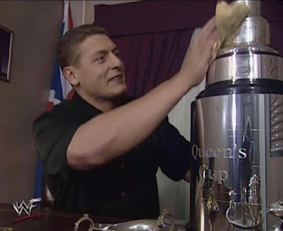 WWE / WWF Insurrextion (2001) - William Regal polishes The Queen's Cup