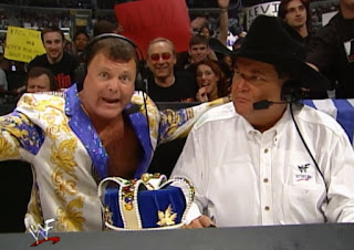 WWF Backlash 2000 - Jim Ross and Jerry 'The King' Lawler hosted the event