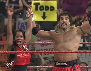 WWF - Breakdown 1998: In Your House 24 - Jacqueline & Marc Mero celebrate Mero's victory over Droz