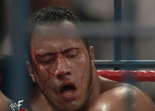 WWF - Breakdown 1998: In Your House 24 - The Rock got busted open in his cage match against Ken Shamrock and Mankind