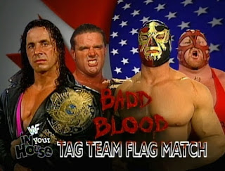 WWE / WWF - In Your House 18: Badd Blood - Bret Hart & British Bulldog vs. The Patriot & Vader in a Tag Team Flag Match