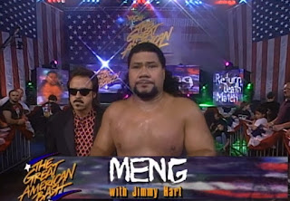 WCW Great American Bash 1997 - Meng with Jimmy Hart