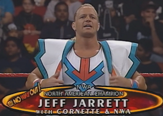 WWE / WWF In Your House 20: No Way Out of Texas - Jeff Jarrett defended the NWA North American title against Bradshaw