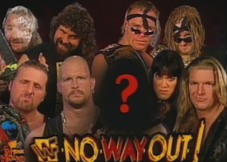 WWE / WWF In Your House 20: No Way Out of Texas - Eight Man main event (the mystery man was Savio Vega)