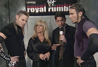 WWE / WWF Royal Rumble 2000 - Michael Cole interviewed The Hardy Boyz w/ Terri