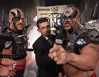 WWE / WWF Royal Rumble 1998 - The Legion of Doom promise to destroy the New Age Outlaws