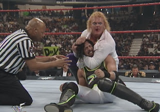 WWE / WWF Royal Rumble 1999 - Ken Shamrock slaps the ankle lock on Bad Bum Billy Gunn