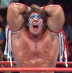 WWF / WWE ROYAL RUMBLE 1989 Ultimate Warrior pose