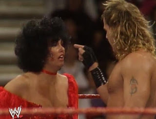 WWF/WWE ROYAL RUMBLE 1993 - Shawn Michaels confronts Sensational Sherri