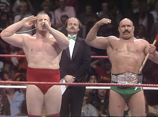 WWE / WWF Saturday Night's Main Event 1 (1985) - The Iron Sheik and Nikoali Volkoff teamed with George Steele in the opening match